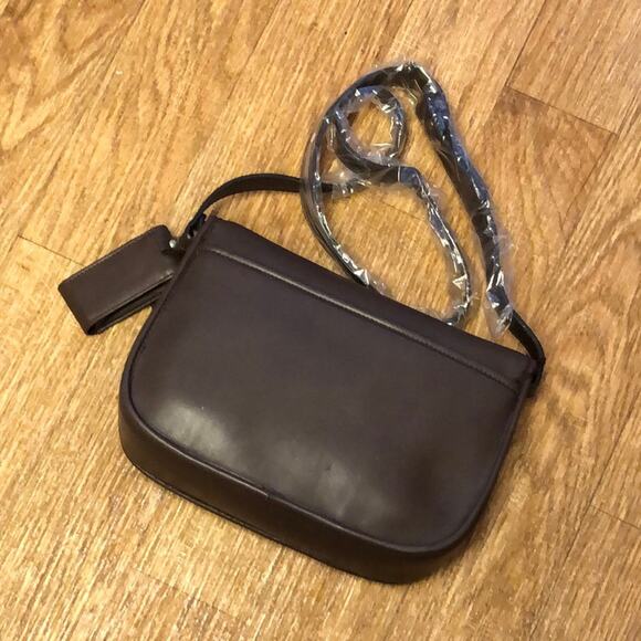 Large Dark Brown Crossbody Bag in Dark Brown Mocca Sense of Function by America - Picture 2 of 14